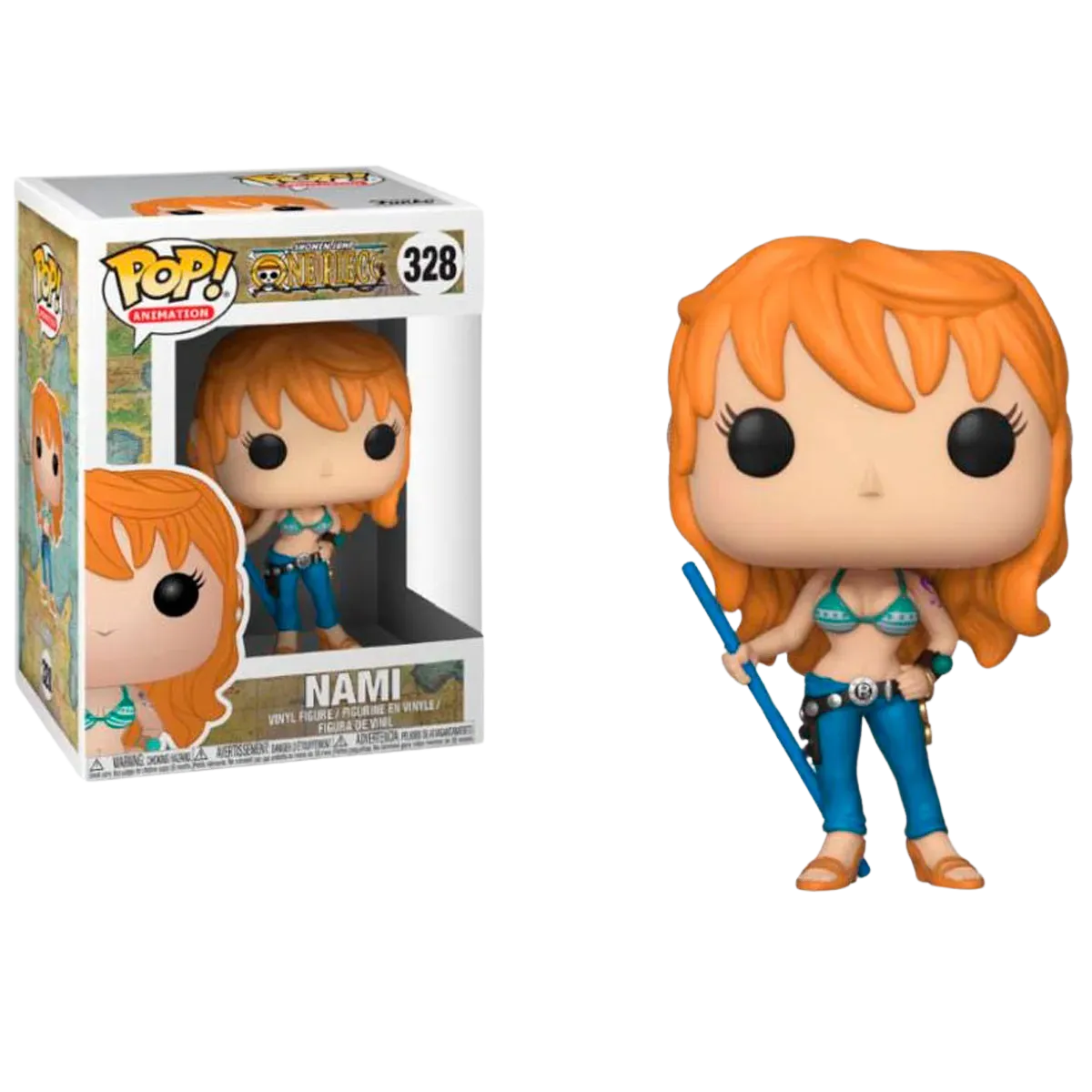 Funko POP! 328 Nami S2 - One Piece | Figura de vinilo 10 cm