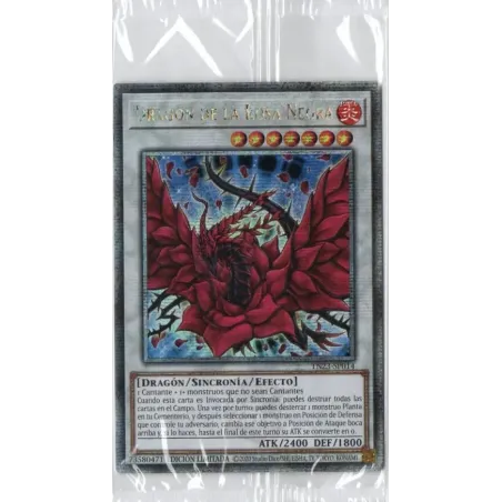 Dragón de la Rosa Negra - TN23-SP014 - Rara Secreta Cuarto de Siglo