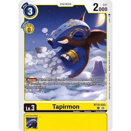 Tapirmon (BT15-033) Common [BT15]