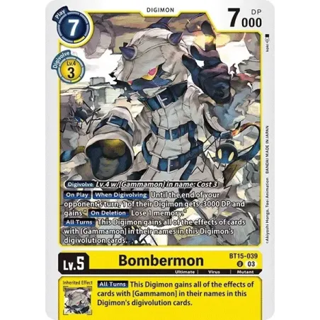 Bombermon (BT15-039) Uncommon [BT15]