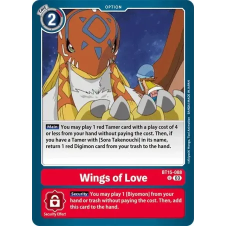 Wings of Love (BT15-088) Uncommon [BT15]