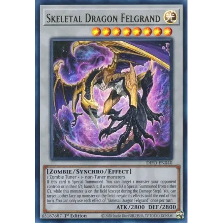 Dragón Esqueleto Felgrand - DIFO-SP040 - Ultra Rara