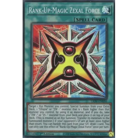 Magia de Subida de Rango Fuerza Zexal - LIOV-SP050 - Super Rara