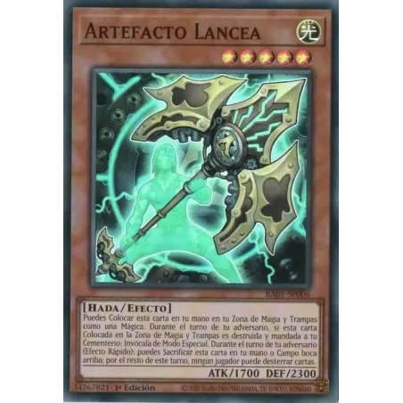 Artefacto Lancea - RA01-SP006 - Secreta Rara de Platino