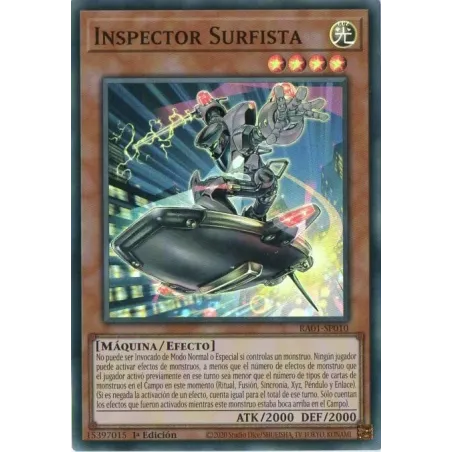 Inspector Surfista - RA01-SP010 - Secreta Rara de Platino