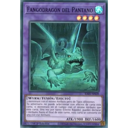 Fangodragón del Pantano - RA01-SP028 - Secreta Rara de Platino