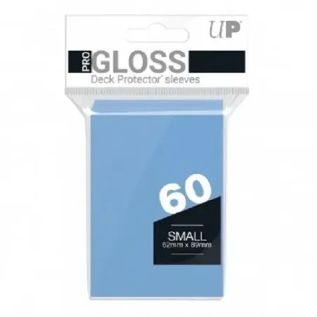60 Fundas Small Ultra Pro Gloss Deck Protector (Azul claro)