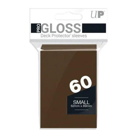 60 Fundas Small Ultra Pro Gloss Deck Protector (Marrón)