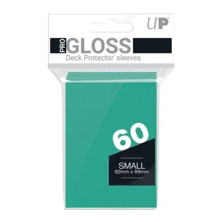 60 Fundas Small Ultra Pro Gloss Deck Protector (Aqua)