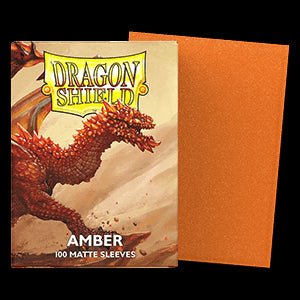 100 Dragon Shield Sleeves - Matte Amber - El Duelista