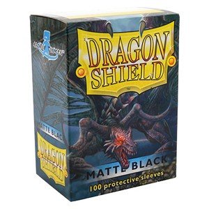 100 Dragon Shield Sleeves - Matte Black - El Duelista