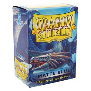 100 Dragon Shield Sleeves - Matte Blue - El Duelista