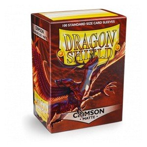 100 Dragon Shield Sleeves - Matte Crimson - El Duelista