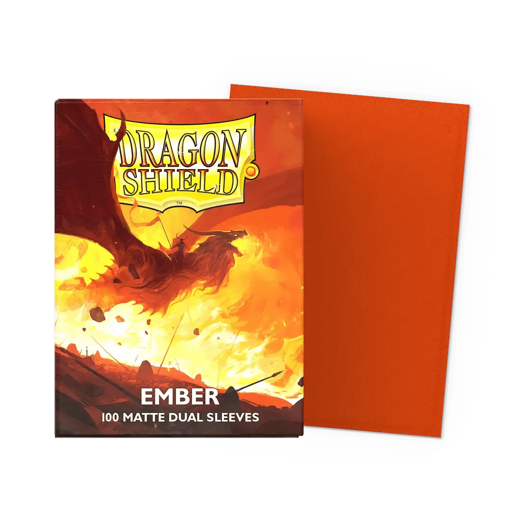 100 Dragon Shield Sleeves - Matte Dual Ember - El Duelista