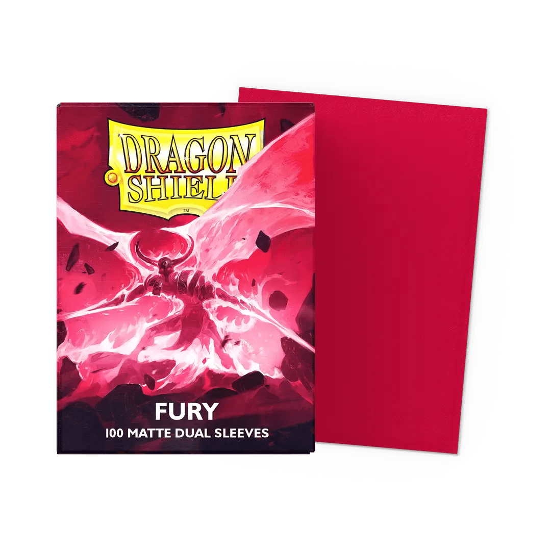 100 Dragon Shield Sleeves - Matte Dual Fury - El Duelista