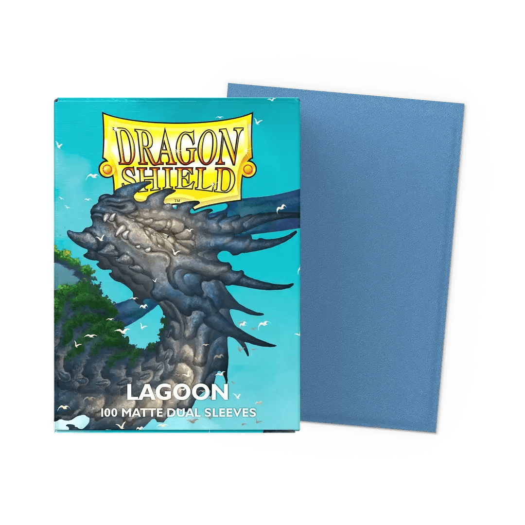 100 Dragon Shield Sleeves - Matte Dual Lagoon - El Duelista