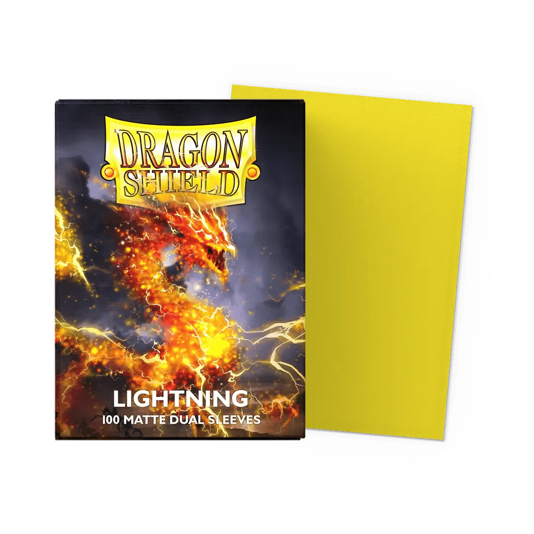 100 Dragon Shield Sleeves - Matte Dual Lightning - El Duelista