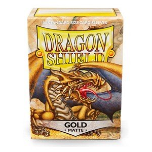 100 Dragon Shield Sleeves - Matte Gold - El Duelista