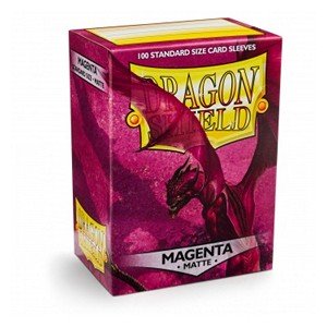 100 Dragon Shield Sleeves - Matte Magenta - El Duelista