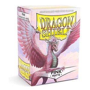 100 Dragon Shield Sleeves - Matte Pink - El Duelista