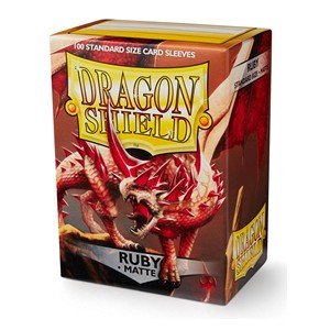 100 Dragon Shield Sleeves - Matte Ruby - El Duelista