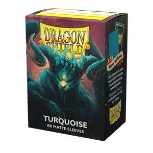 100 Dragon Shield Sleeves - Matte Turquoise - El Duelista