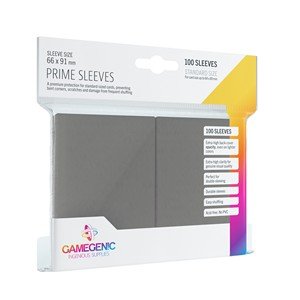 100 Gamegenic Prime Sleeves (Dark Gray) - El Duelista