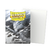 100 Dragon Shield Sleeves - Matte Dual Snow
