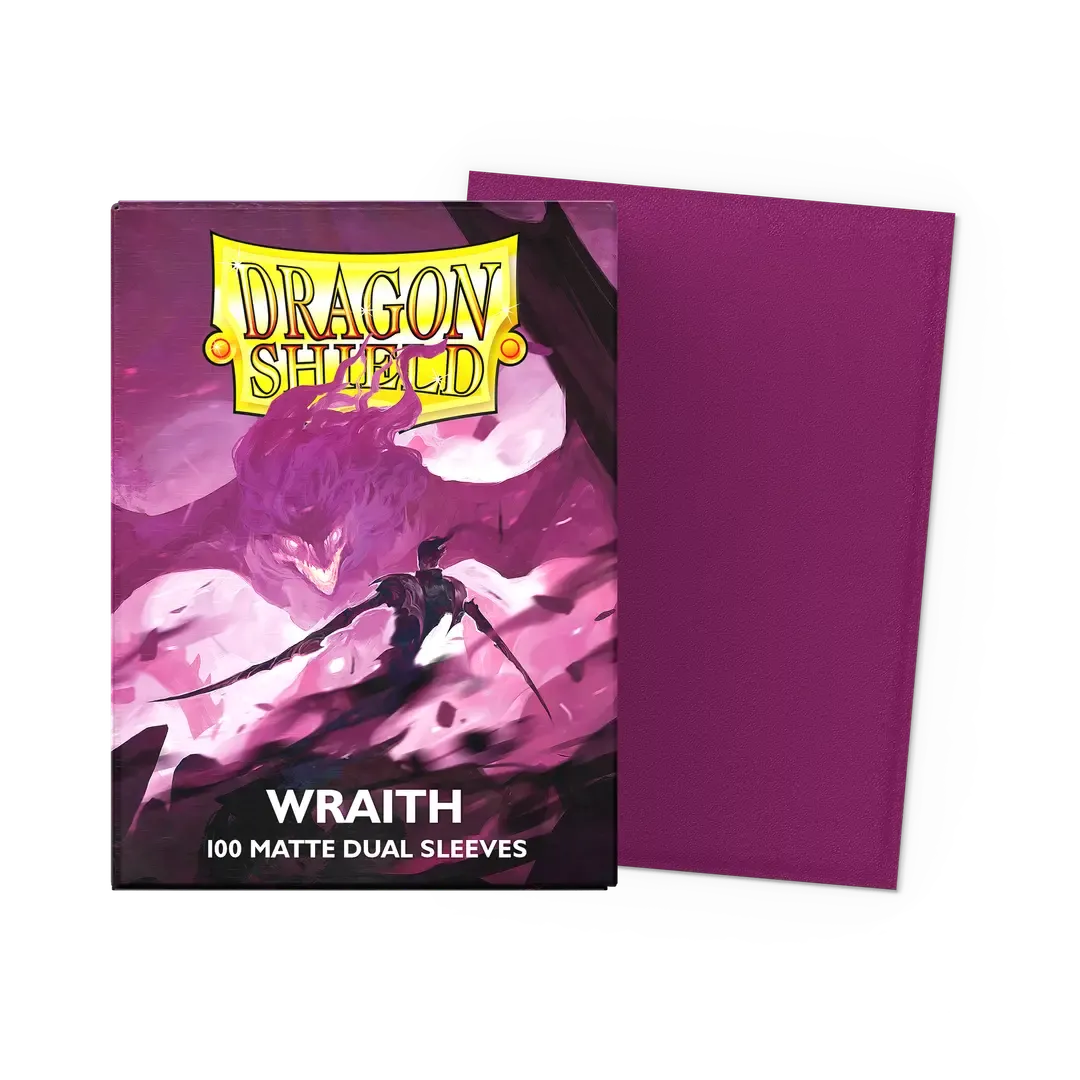 100 Dragon Shield Sleeves - Matte Dual Wraith