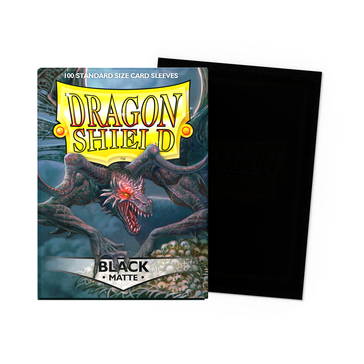 Fundas Dragon Shield Matte Black Standard (100 unidades), imagen oficial 1