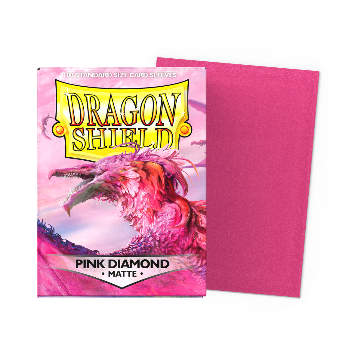 Fundas Dragon Shield Matte Pink Diamond Standard (100 unidades), imagen oficial 1