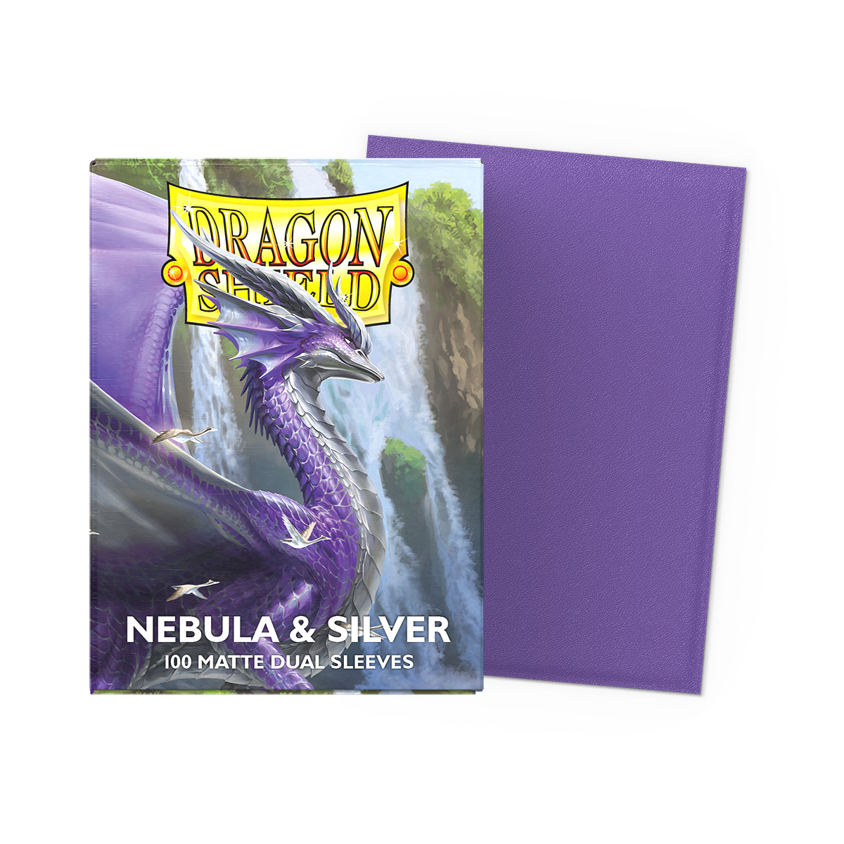Fundas Dragon Shield Matte Dual Nebula & Silver Standard (100 unidades), imagen oficial 1