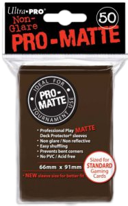 50 Ultra Pro Pro-Matte Sleeves (Brown)