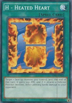 H - Heated Heart⁣ - Structure Deck: HERO Strike⁣ (Common)⁣ [028]