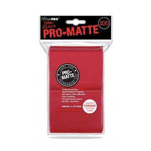 100 Ultra Pro Pro-Matte Sleeves (Red)