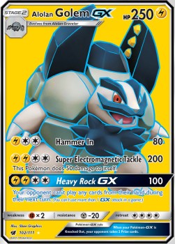 Alolan Golem GX - Crimson Invasion (Ultra Rare) [CIN-102]
