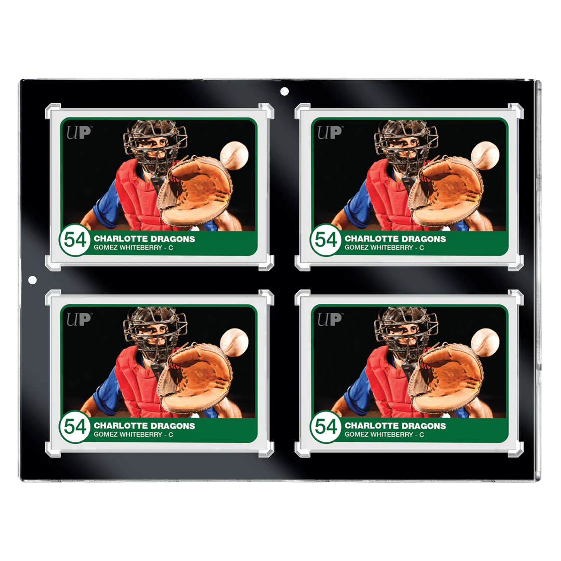 35PT 4-Card Black Border UV ONE-TOUCH® Magnetic Holder
