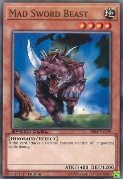 Mad Sword Beast⁣ - Speed Duel Starter Decks: Ultimate Predators⁣ (Common)⁣ [A09]