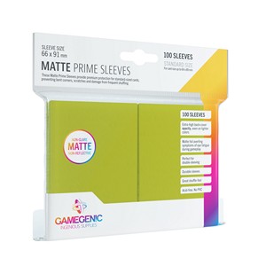 100 Gamegenic Matte Prime Sleeves (Lime Green)