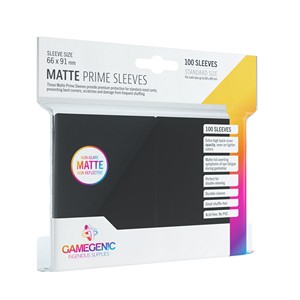 100 Gamegenic Matte Prime Sleeves (Black)