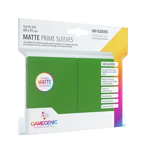 100 Gamegenic Matte Prime Sleeves (Green)