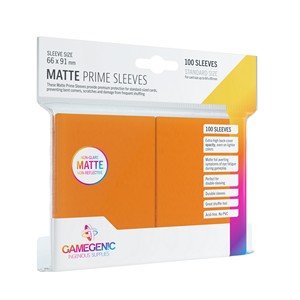 100 Gamegenic Matte Prime Sleeves (Orange)