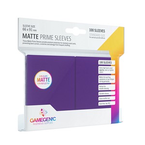 100 Gamegenic Matte Prime Sleeves (Purple)