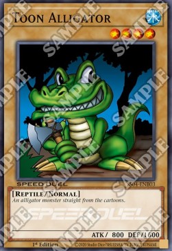 Toon Alligator⁣ - Speed Duel Starter Decks: Match of the Millennium⁣ (Common)⁣ [B03]
