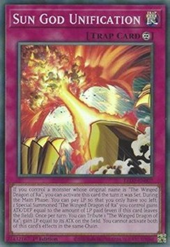 Sun God Unification⁣ - Legendary Duelists: Rage of Ra⁣ (Super Rare)⁣ [007]