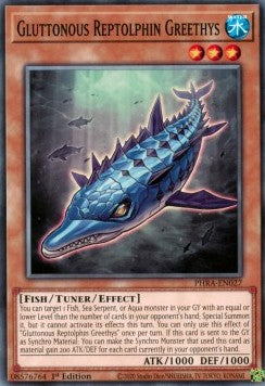 Gluttonous Reptolphin Greethys⁣ - Phantom Rage⁣ (Common)⁣ [027]