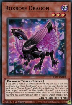 Roxrose Dragon⁣ - Lightning Overdrive⁣ (Super Rare)⁣ [009]