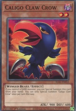 Caligo Claw Crow⁣ - Egyptian God Deck: Slifer the Sky Dragon⁣ (Common)⁣ [012]