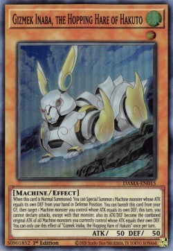 Gizmek Inaba, the Hopping Hare of Hakuto⁣ - Dawn of Majesty⁣ (Super Rare)⁣ [015]