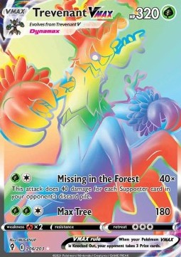 Trevenant VMAX⁣ - Evolving Skies⁣ (Secret Rare)⁣ [206]